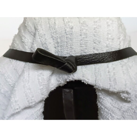 Express Signed Black Geometric Hexagon Statement Necklace 28-30 in - Picture 4 of 10